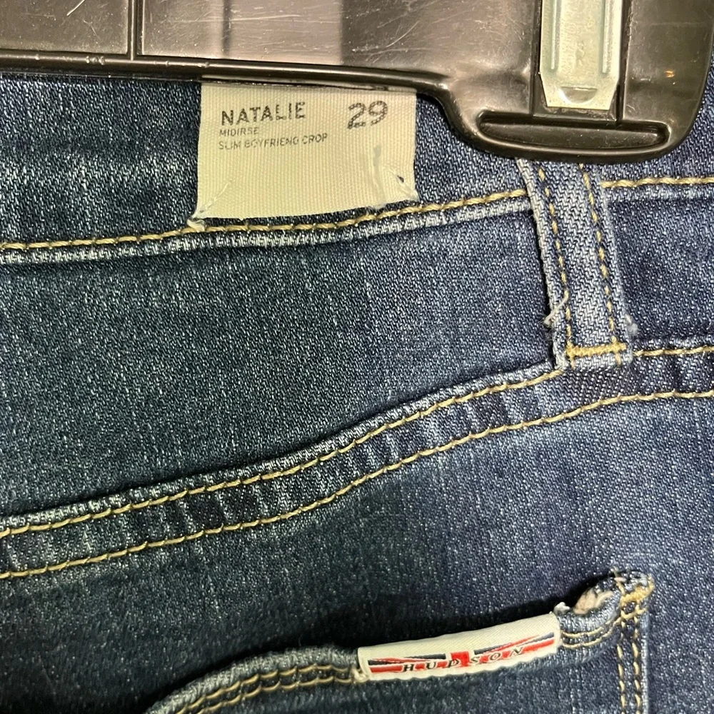 Hudson Natalie Midrise Slim Boyfriend. SZ.29 Classic Blue Women's Jeans. - Picture 6 of 8